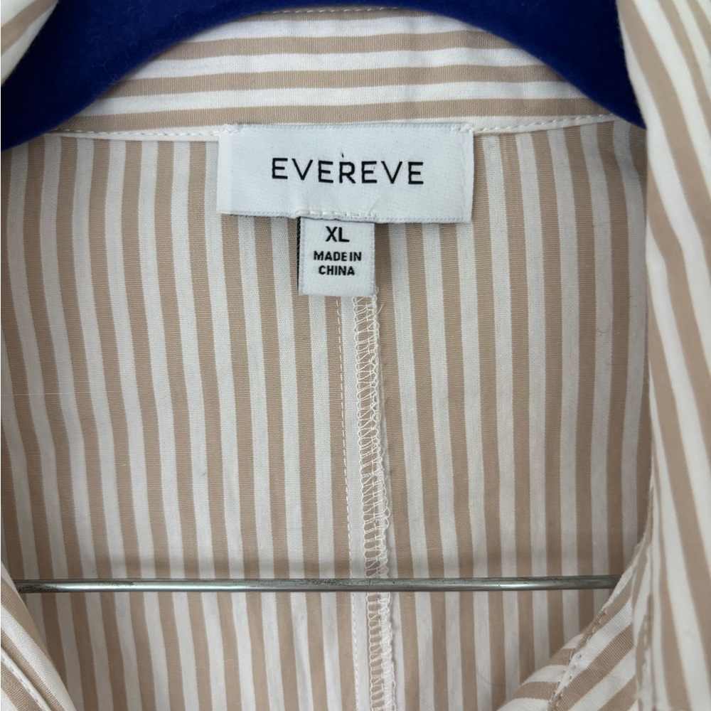 Evereve Striped Blouse Size XL - Picture 2 of 4